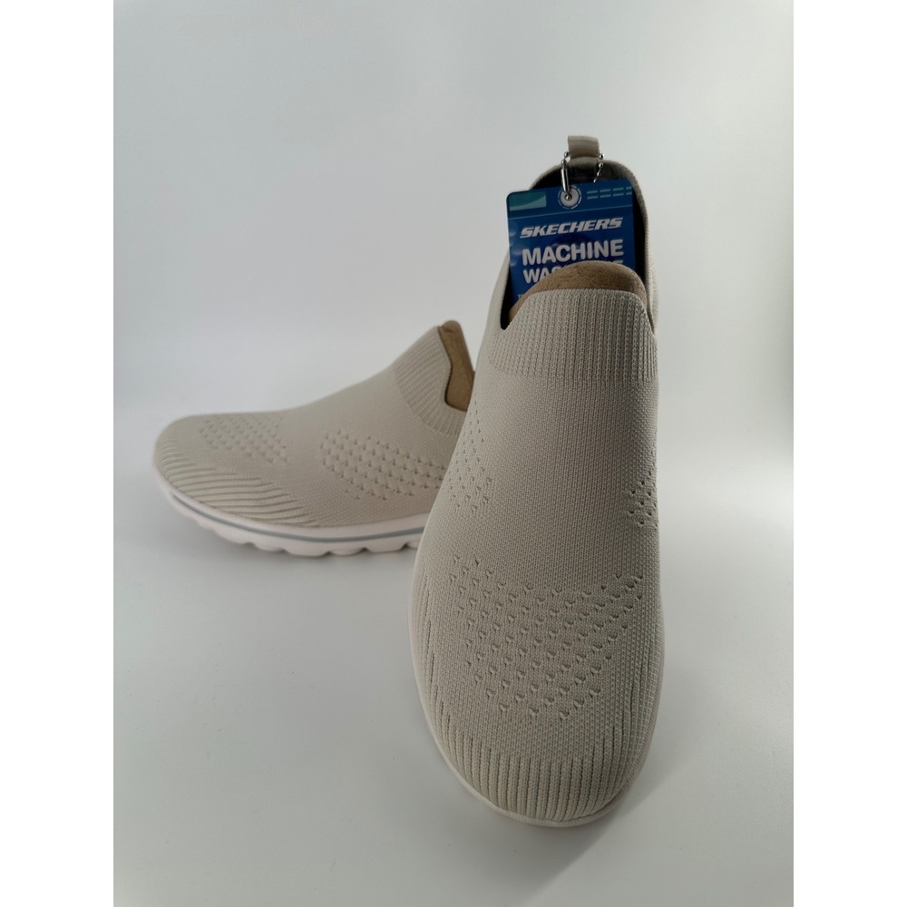 Skechers GoWalk Joy Sensational Day Taupe Slip On Sneakers 124763 Womens 8